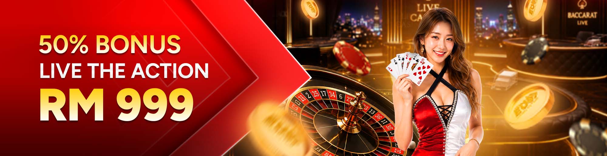 50% live casino
